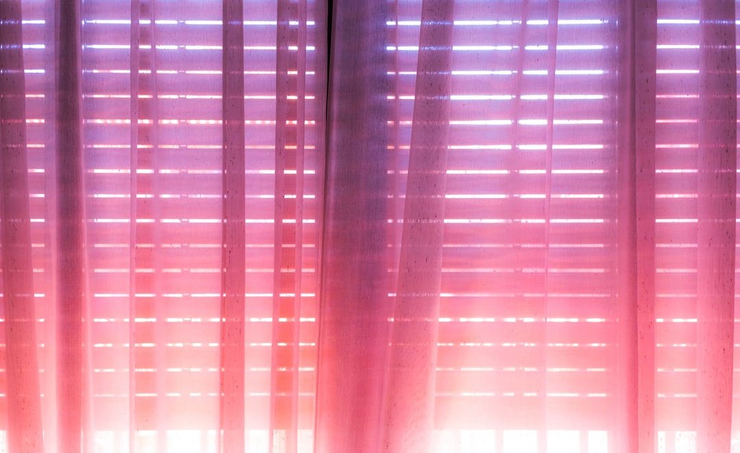 Vibrant gradient-colored curtain – bold, artistic window treatment for eclectic, modern interior design